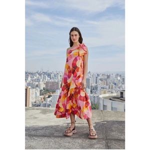 Farm Rio Patch Twirl maxi dress